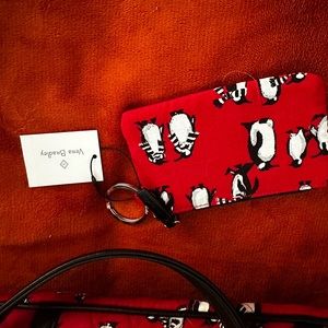 NWT - Vera Bradley - Zip ID Case in Playful Penguins